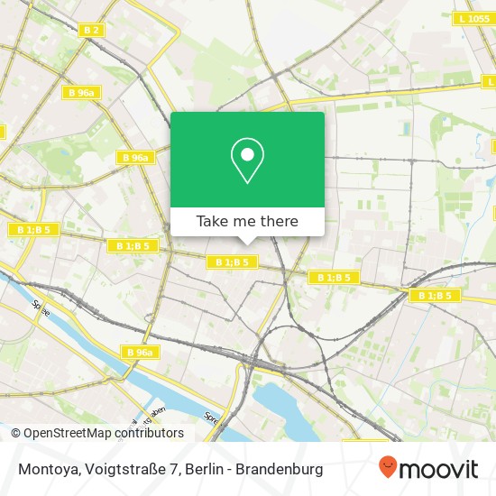 Montoya, Voigtstraße 7 Karte