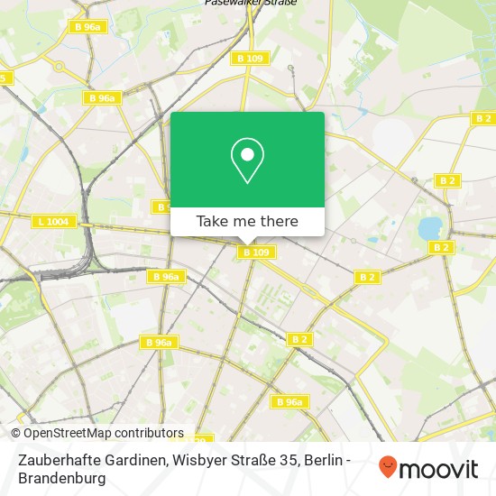 Zauberhafte Gardinen, Wisbyer Straße 35 Karte