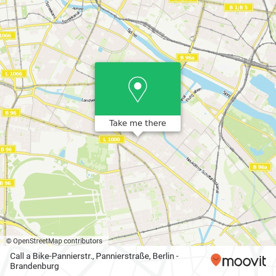 Call a Bike-Pannierstr., Pannierstraße Karte