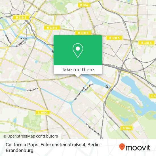 California Pops, Falckensteinstraße 4 Karte