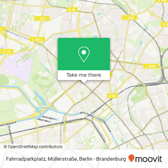 Fahrradparkplatz, Müllerstraße Karte