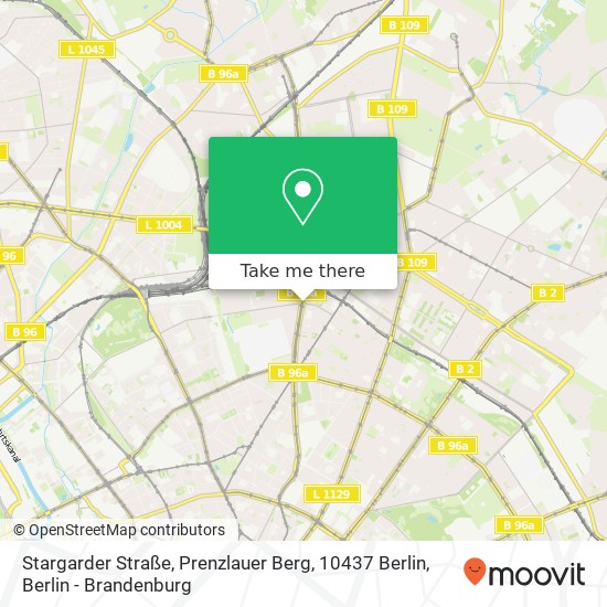 Stargarder Straße, Prenzlauer Berg, 10437 Berlin Karte