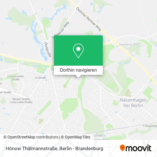 Hönow Thälmannstraße Karte