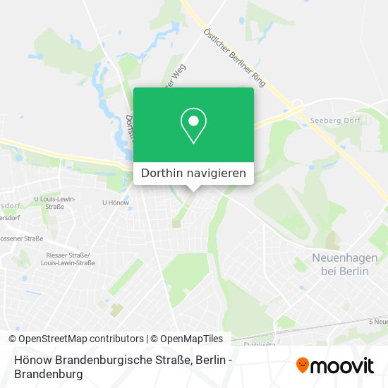 Hönow Brandenburgische Straße Karte