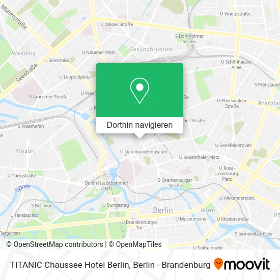 TITANIC Chaussee Hotel Berlin Karte