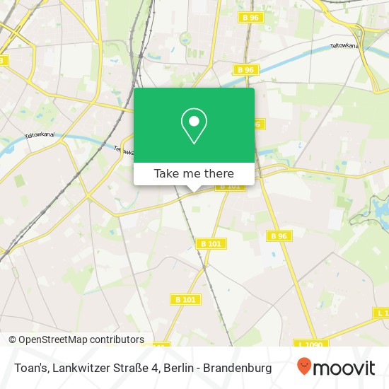 Toan's, Lankwitzer Straße 4 Karte