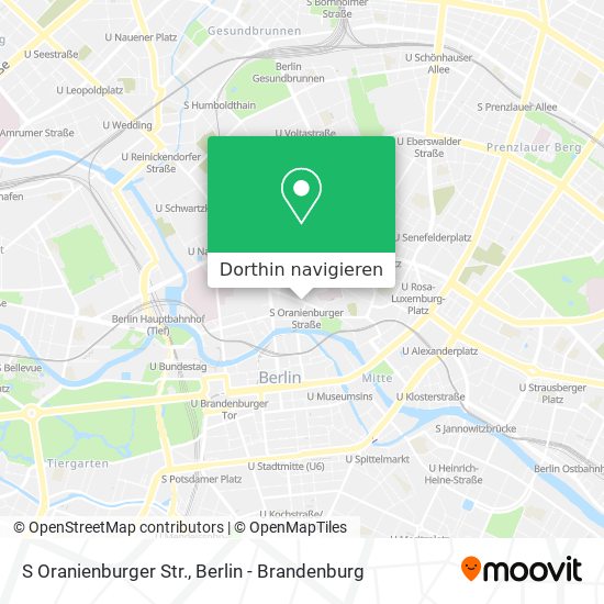 S Oranienburger Str. Karte