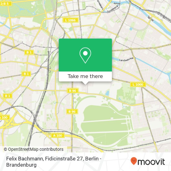 Felix Bachmann, Fidicinstraße 27 Karte