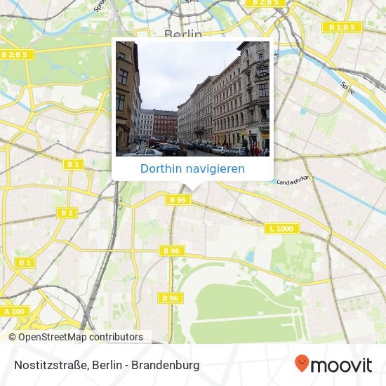 Nostitzstraße, Kreuzberg, 10961 Berlin Karte