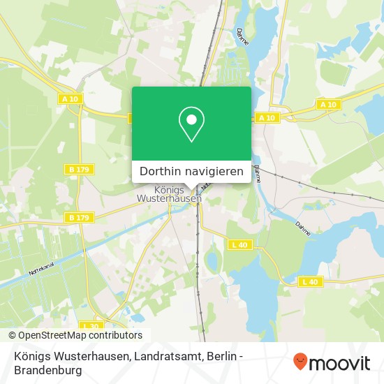 Königs Wusterhausen, Landratsamt Karte