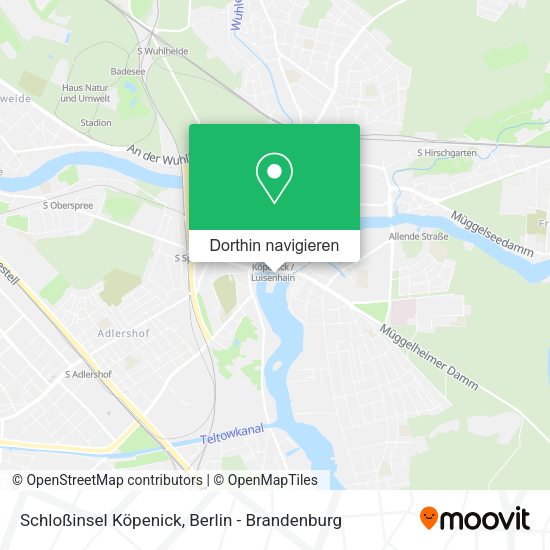 Schloßinsel Köpenick Karte