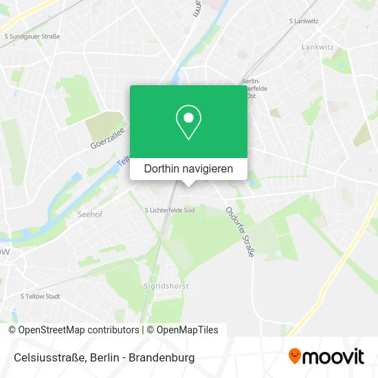 Celsiusstraße Karte