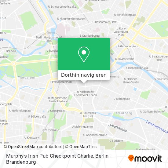 Murphy's Irish Pub Checkpoint Charlie Karte