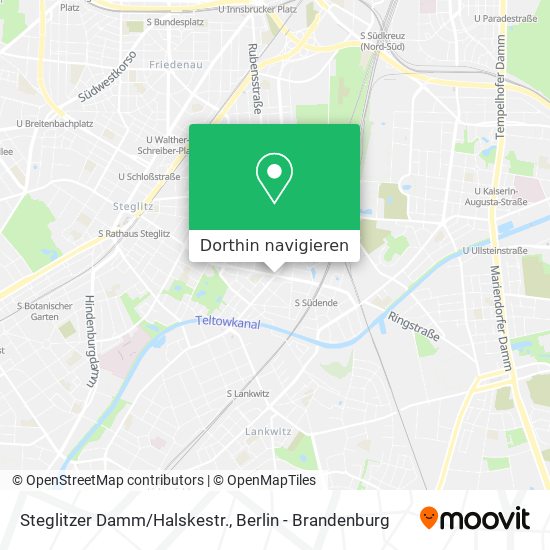 Steglitzer Damm/Halskestr. Karte