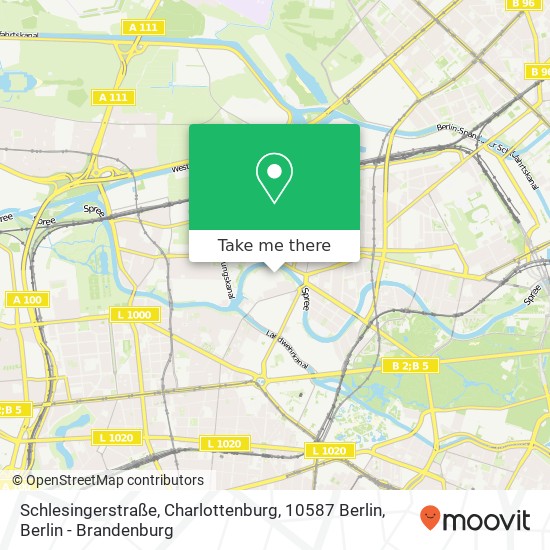 Schlesingerstraße, Charlottenburg, 10587 Berlin Karte