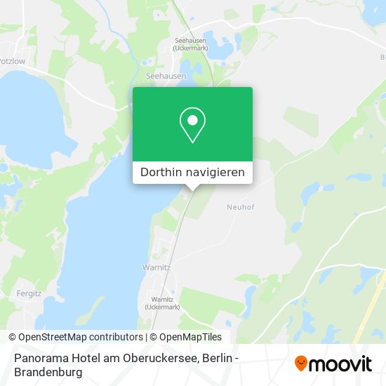 Panorama Hotel am Oberuckersee Karte