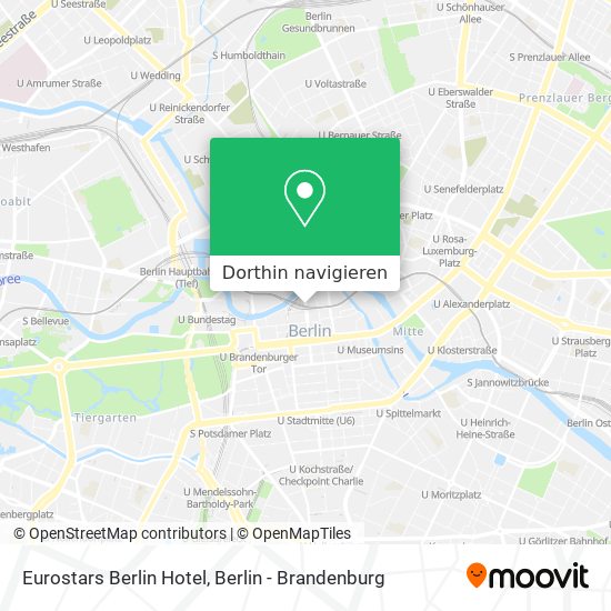 Eurostars Berlin Hotel Karte