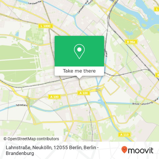 Lahnstraße, Neukölln, 12055 Berlin Karte