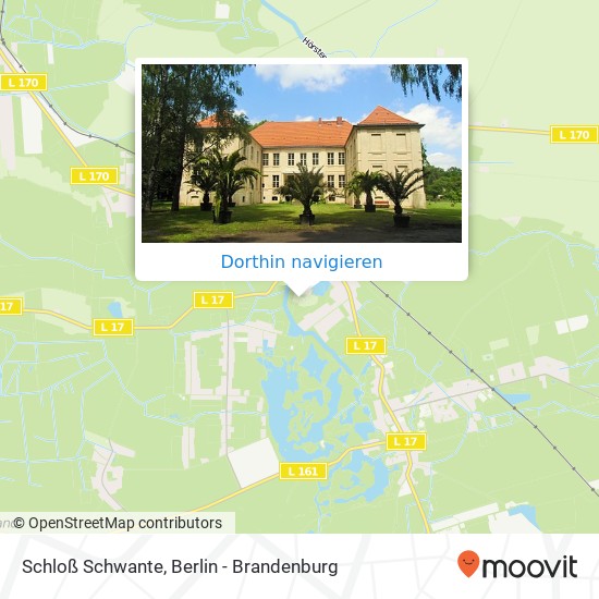 Schloß Schwante, Schloßplatz Karte