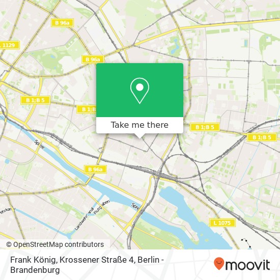 Frank König, Krossener Straße 4 Karte