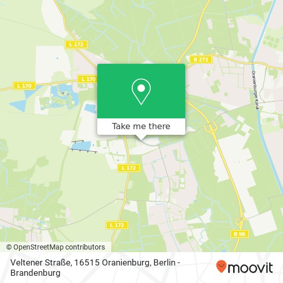 Veltener Straße, 16515 Oranienburg Karte