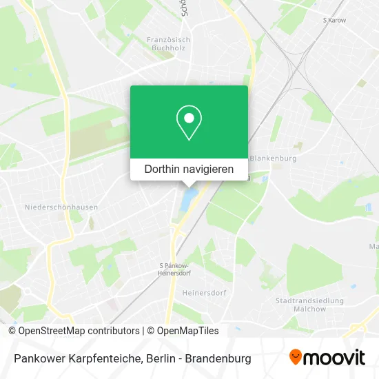 Pankower Karpfenteiche Karte