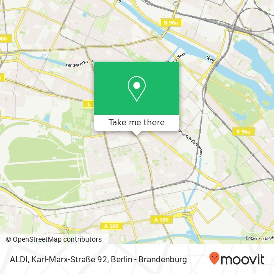 ALDI, Karl-Marx-Straße 92 Karte