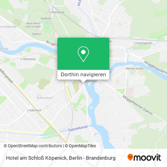 Hotel am Schloß Köpenick Karte