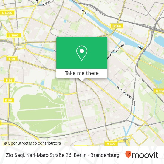 Zio Saqi, Karl-Marx-Straße 26 Karte