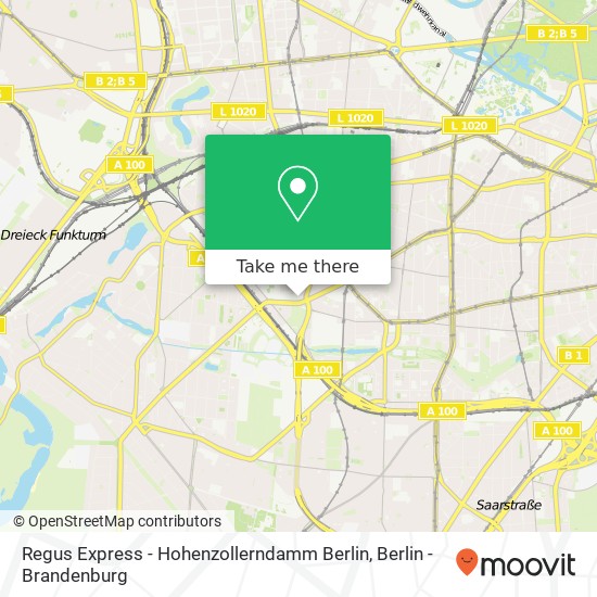 Regus Express - Hohenzollerndamm Berlin Karte