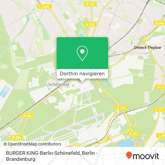 BURGER KING-Berlin-Schönefeld, Flughafen Karte