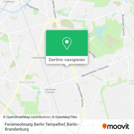 Ferienwohnung Berlin Tempelhof Karte