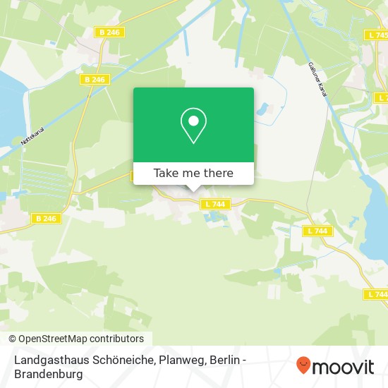 Landgasthaus Schöneiche, Planweg Karte