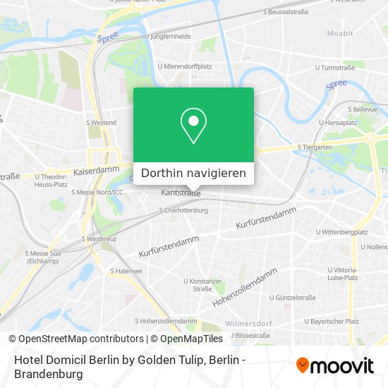 Hotel Domicil Berlin by Golden Tulip Karte