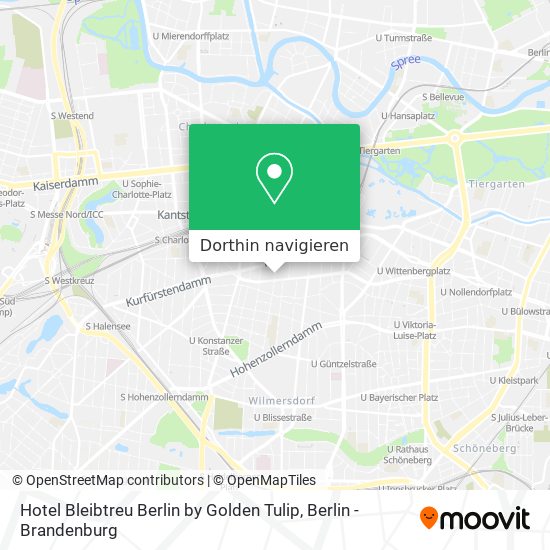 Hotel Bleibtreu Berlin by Golden Tulip Karte