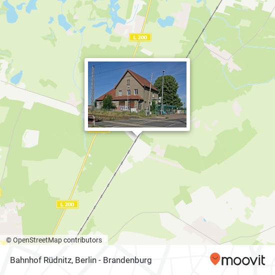 Bahnhof Rüdnitz Karte