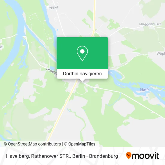 Havelberg, Rathenower STR. Karte