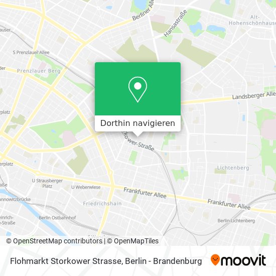 Flohmarkt Storkower Strasse Karte