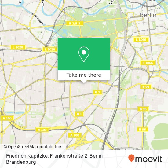 Friedrich Kapitzke, Frankenstraße 2 Karte