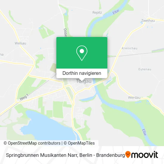 Springbrunnen Musikanten Narr Karte