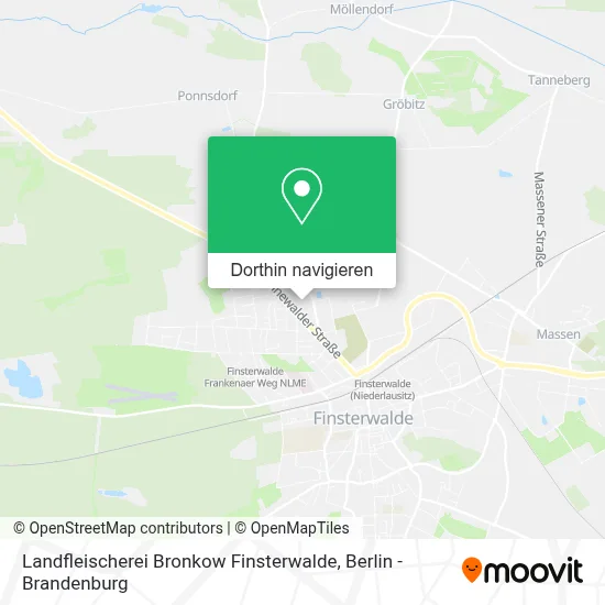 Landfleischerei Bronkow Finsterwalde Karte
