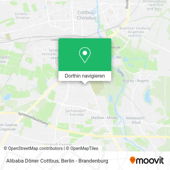 Alibaba Döner Cottbus Karte