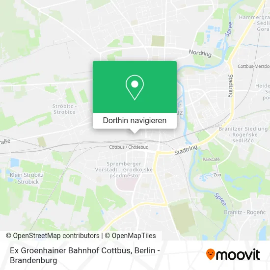 Ex Groenhainer Bahnhof Cottbus Karte