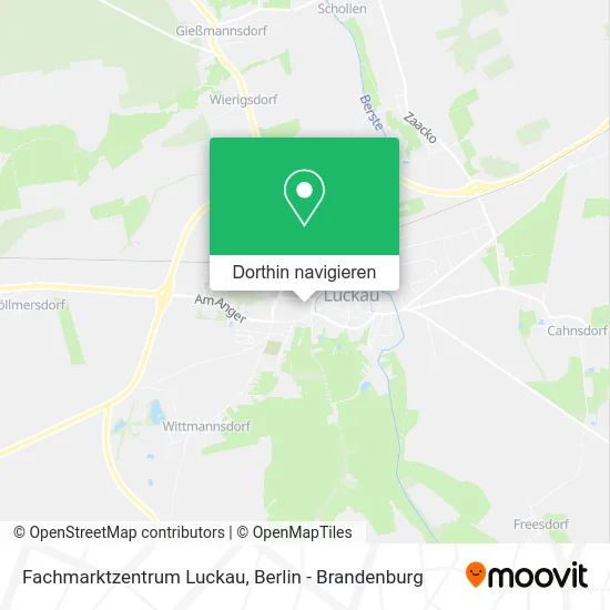Fachmarktzentrum Luckau Karte