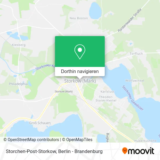 Storchen-Post-Storkow Karte