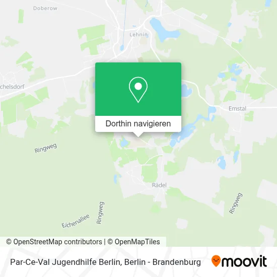 Par-Ce-Val Jugendhilfe Berlin Karte