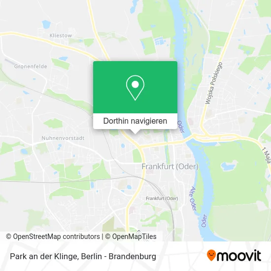 Park an der Klinge Karte