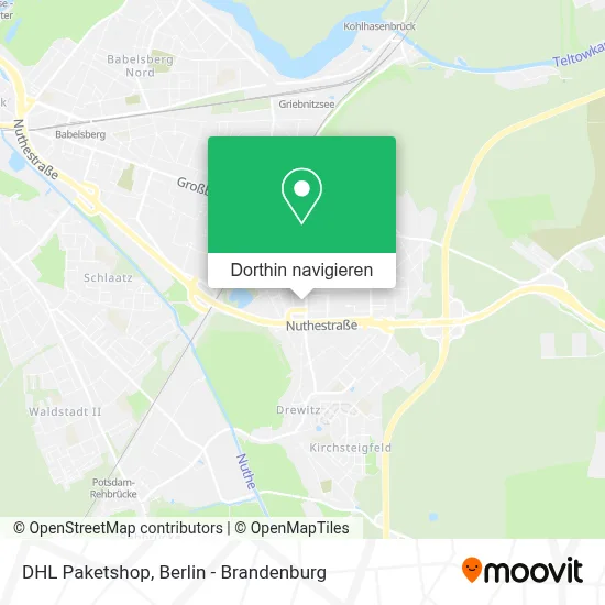 DHL Paketshop Karte