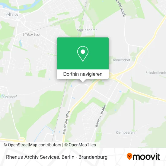 Rhenus Archiv Services Karte