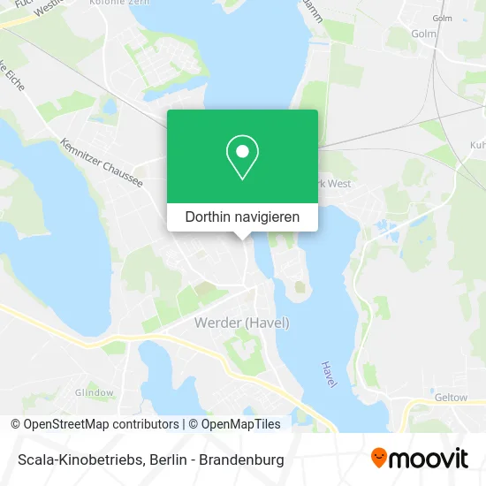 Scala-Kinobetriebs Karte